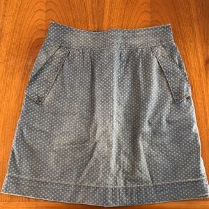 Anthropologie- Holding Horses denim skirt